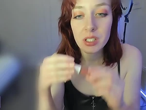 ASMR  HOT redhead, sweet lip gloss kisses